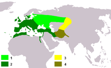 European goldfinch range map