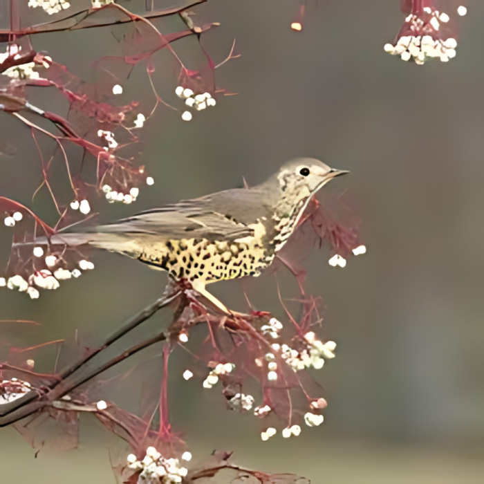 Mistle Thrush and Other Turdidae Family Members